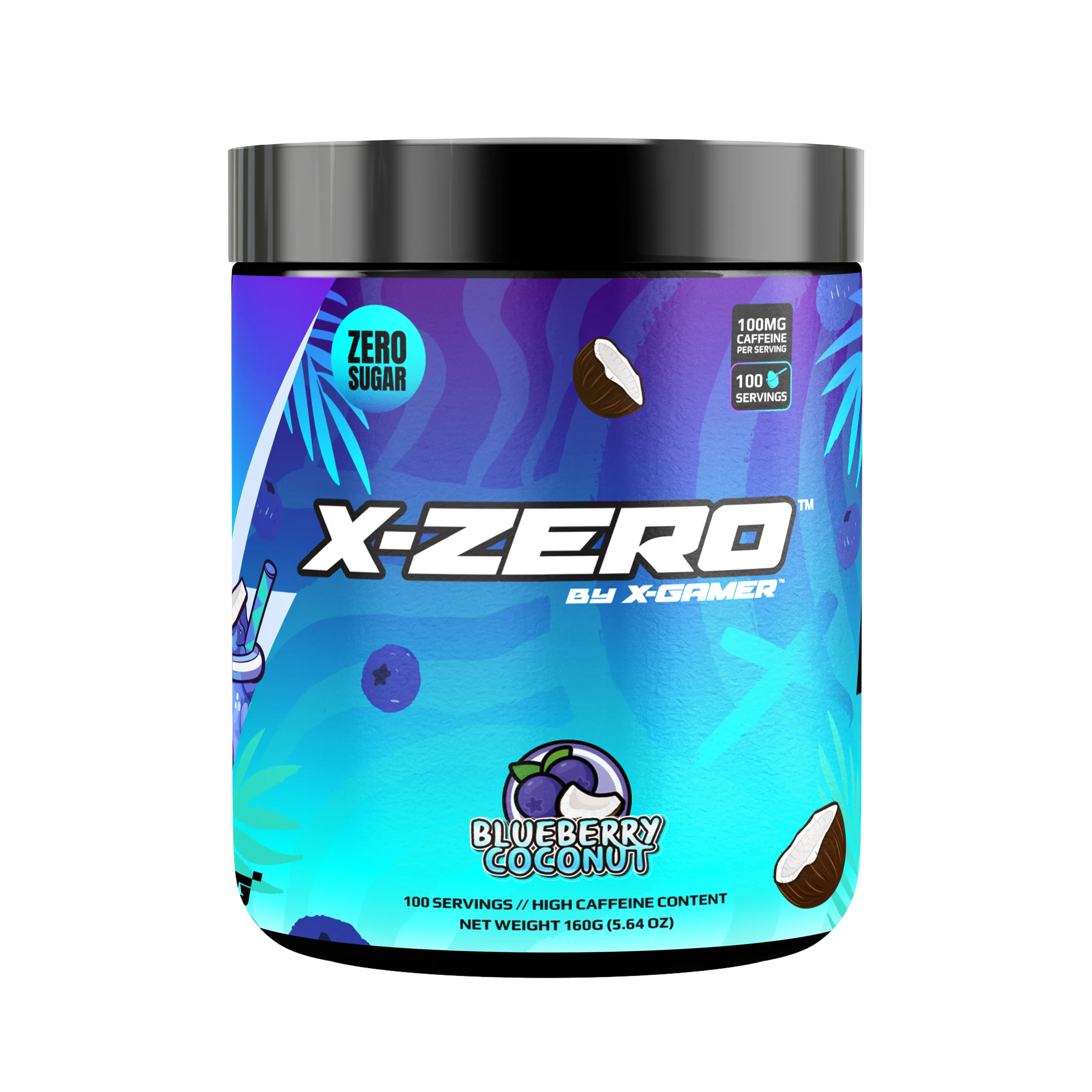 Gaming Booster -  X-Zero Blueberry & Coconut - Blaubeere Kokosnuss Flavour