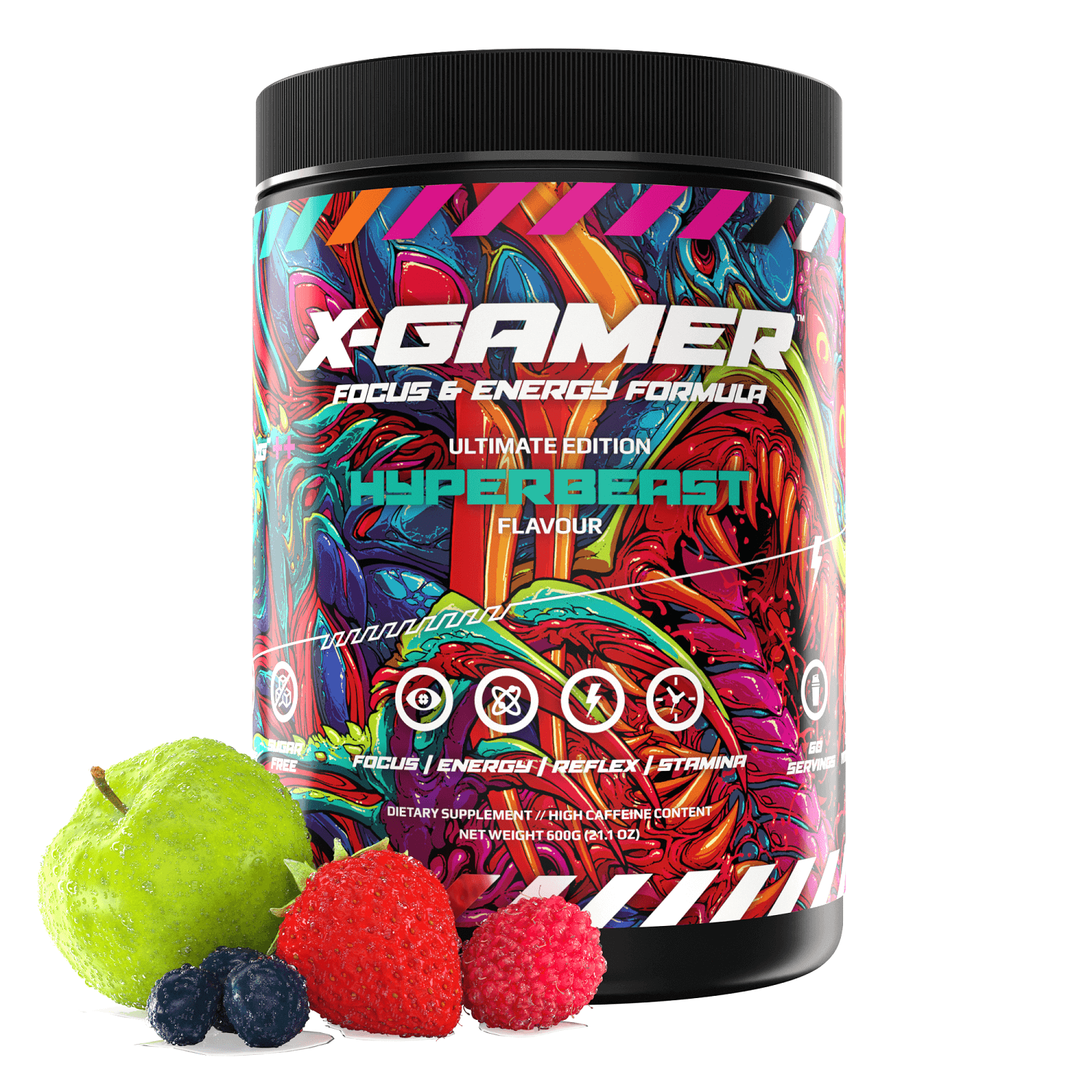 Hyperbeast - Fruit Punch Flavour - Gaming Booster - Gamingstuff.ch