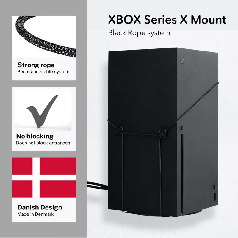 Support mural Xbox Series X - Noir