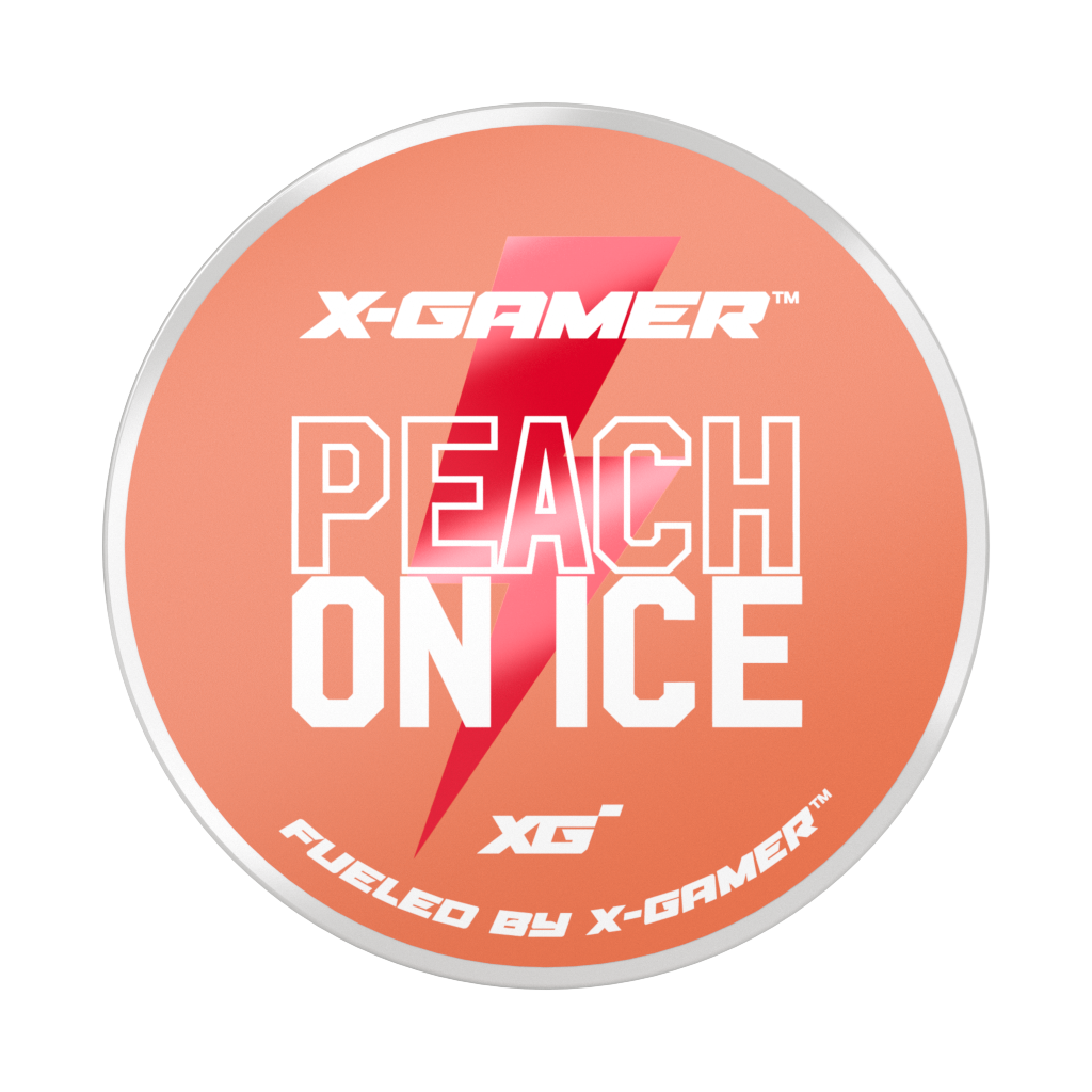 Caffeine Snus - X-Gamer Energy Pouches Peach on Ice 50mg 