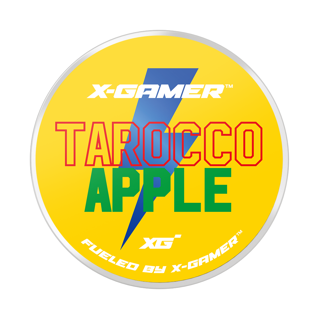 Snus à la caféine - X-Gamer Energy Pouches Tarocco Apple 50mg 