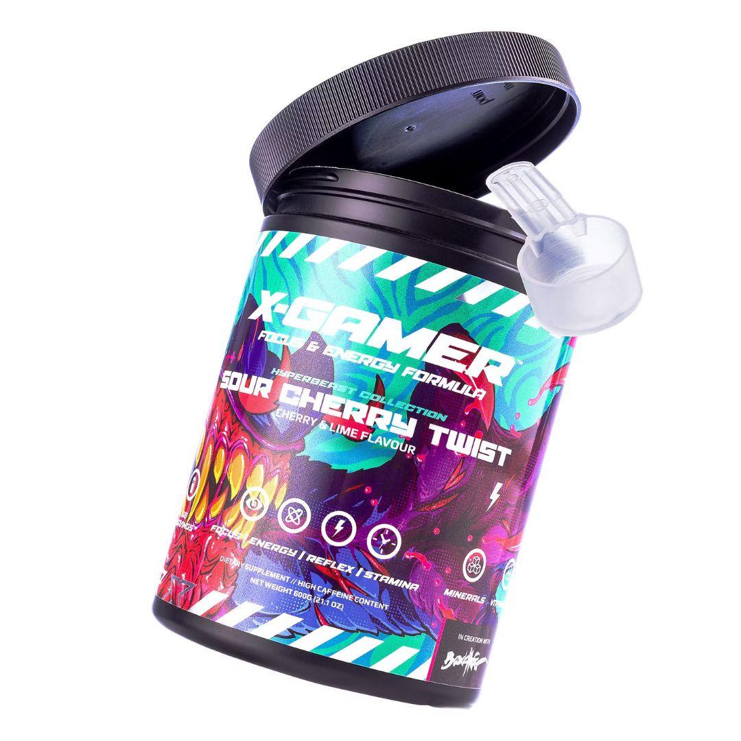 X-Gamer Gaming Booster - Kirsche Limetten Geschmack - 60 Portionen (600gr) - Gamingstuff.ch