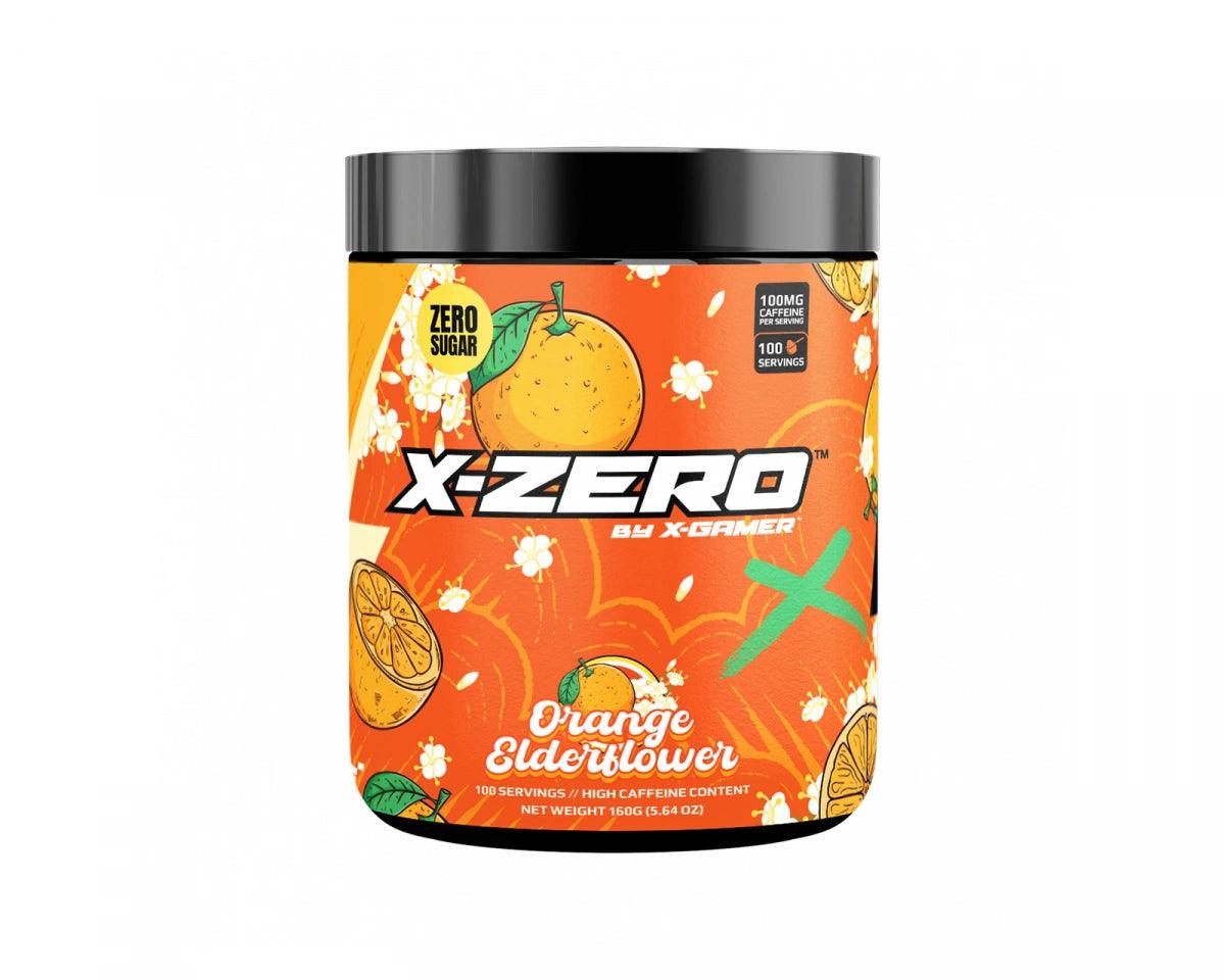 X-Gamer Gaming Booster - X-Zero Apfel Holunderblüte Geschmack - 100 Portionen (160gr) - Gamingstuff.ch