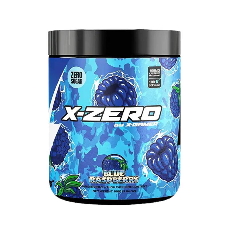 X-Gamer Gaming Booster - X-Zero Blaue Himbeere Geschmack - 100 Portionen (160gr) - Gamingstuff.ch