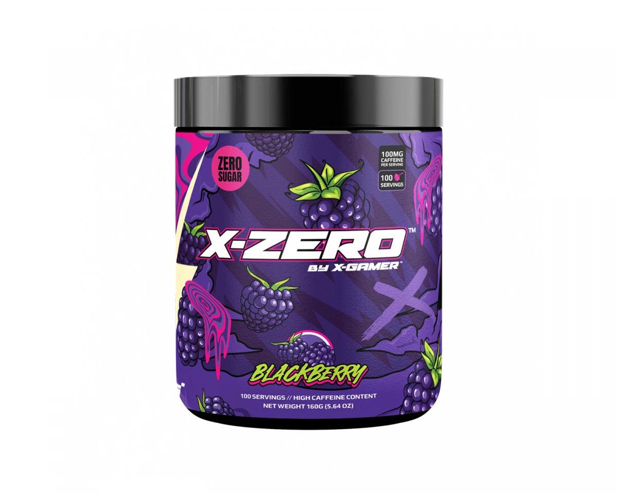 X-Gamer Gaming Booster - X-Zero Brombeeren Geschmack - 100 Portionen (160gr) - Gamingstuff.ch