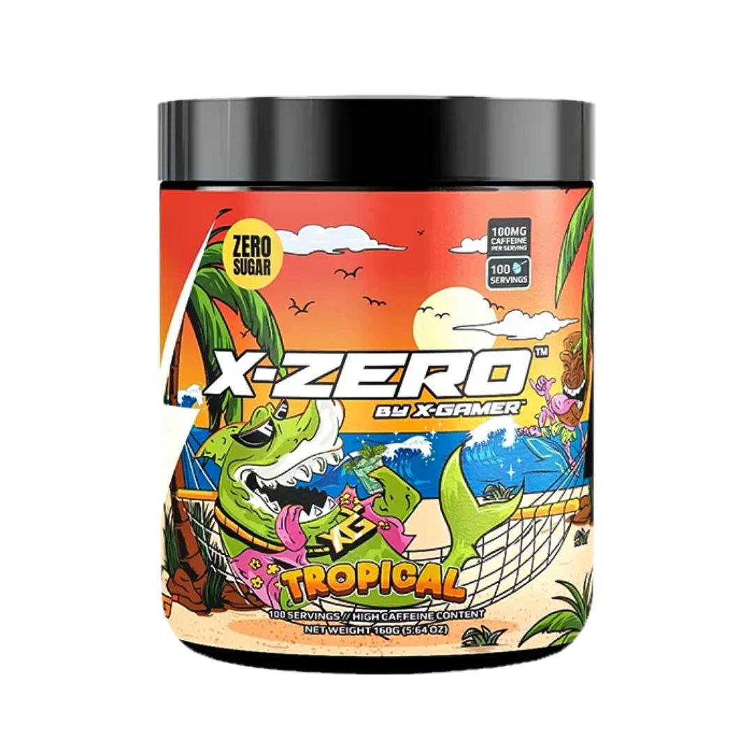 X-Gamer Gaming Booster - X-Zero Tropical Geschmack - 100 Portionen (160gr) - Gamingstuff.ch