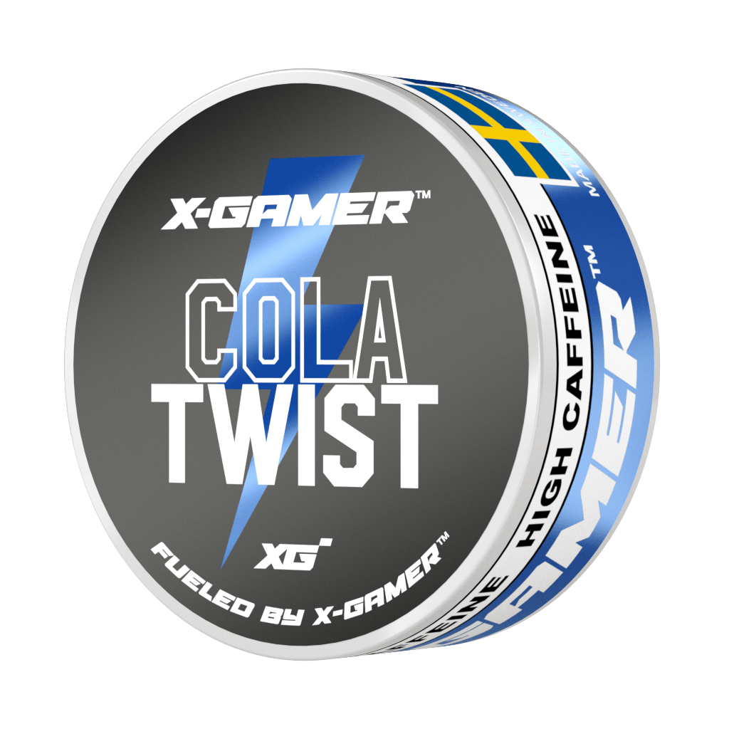 X-Gamer Koffein Snus - Cola Twist 50mg Koffein (20 Beutel pro Dose) - Gamingstuff.ch