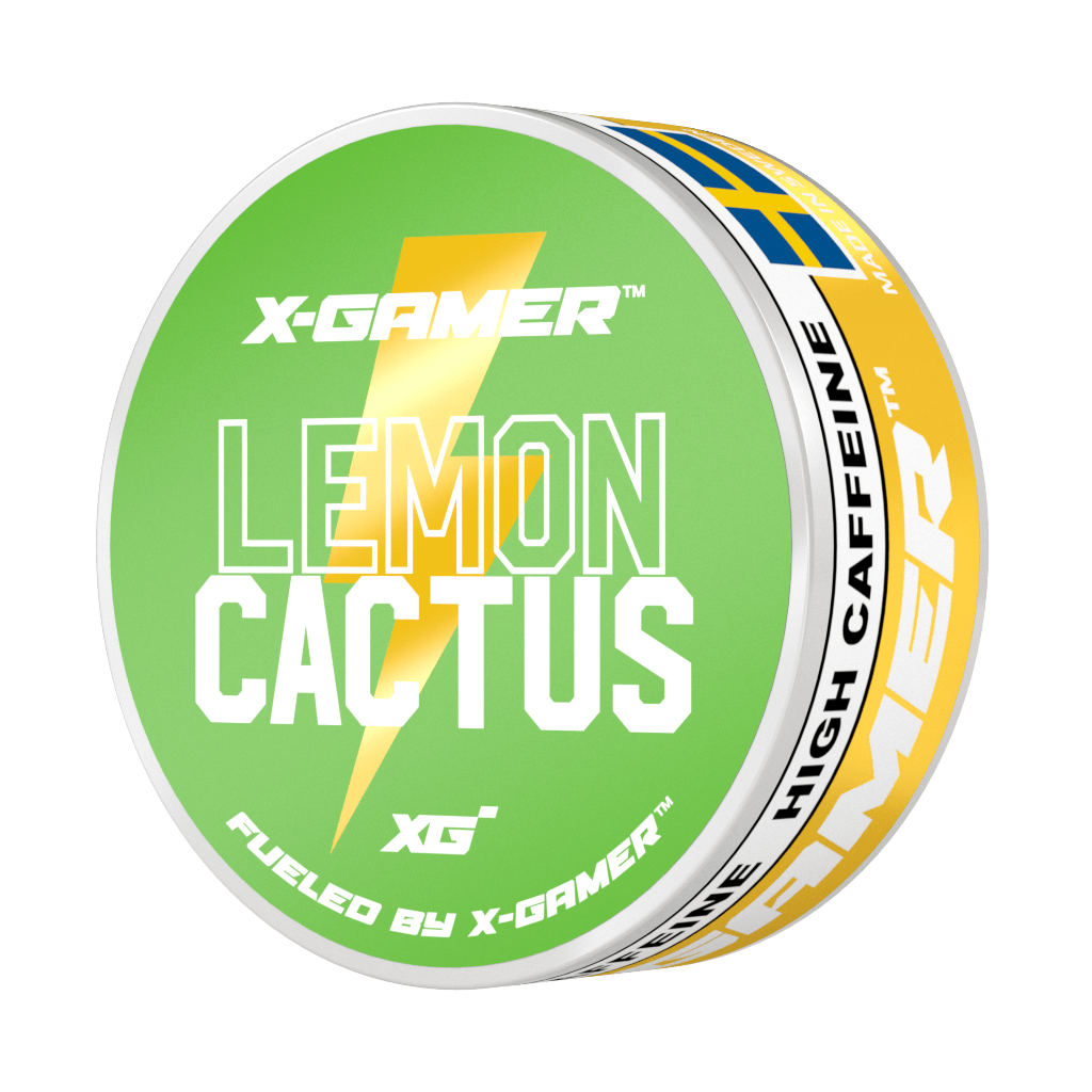 X-Gamer Koffein Snus - Lemon & Cactus 50mg Koffein (20 Beutel pro Dose) - Gamingstuff.ch