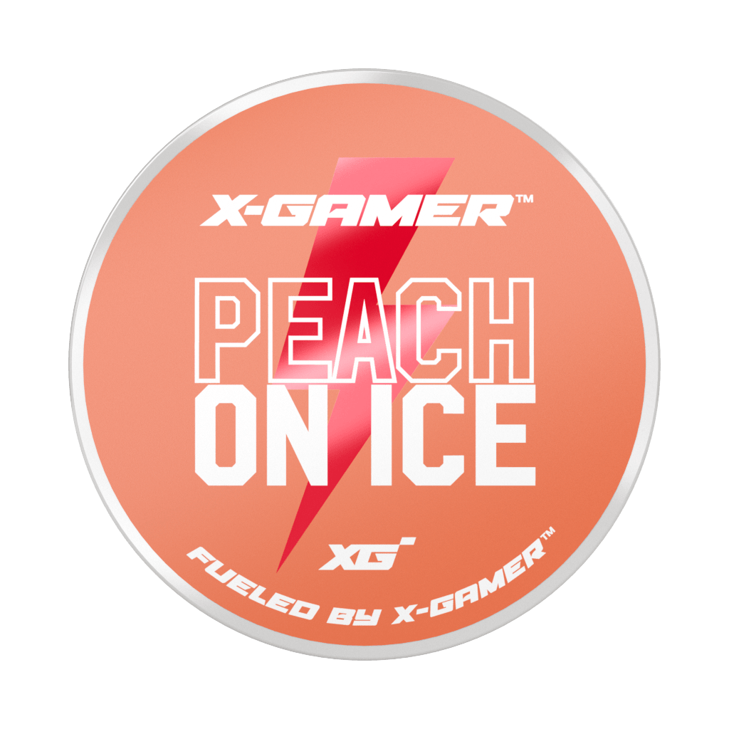 X-Gamer Koffein Snus - Peach on Ice 50mg Koffein (20 Beutel pro Dose) - Gamingstuff.ch