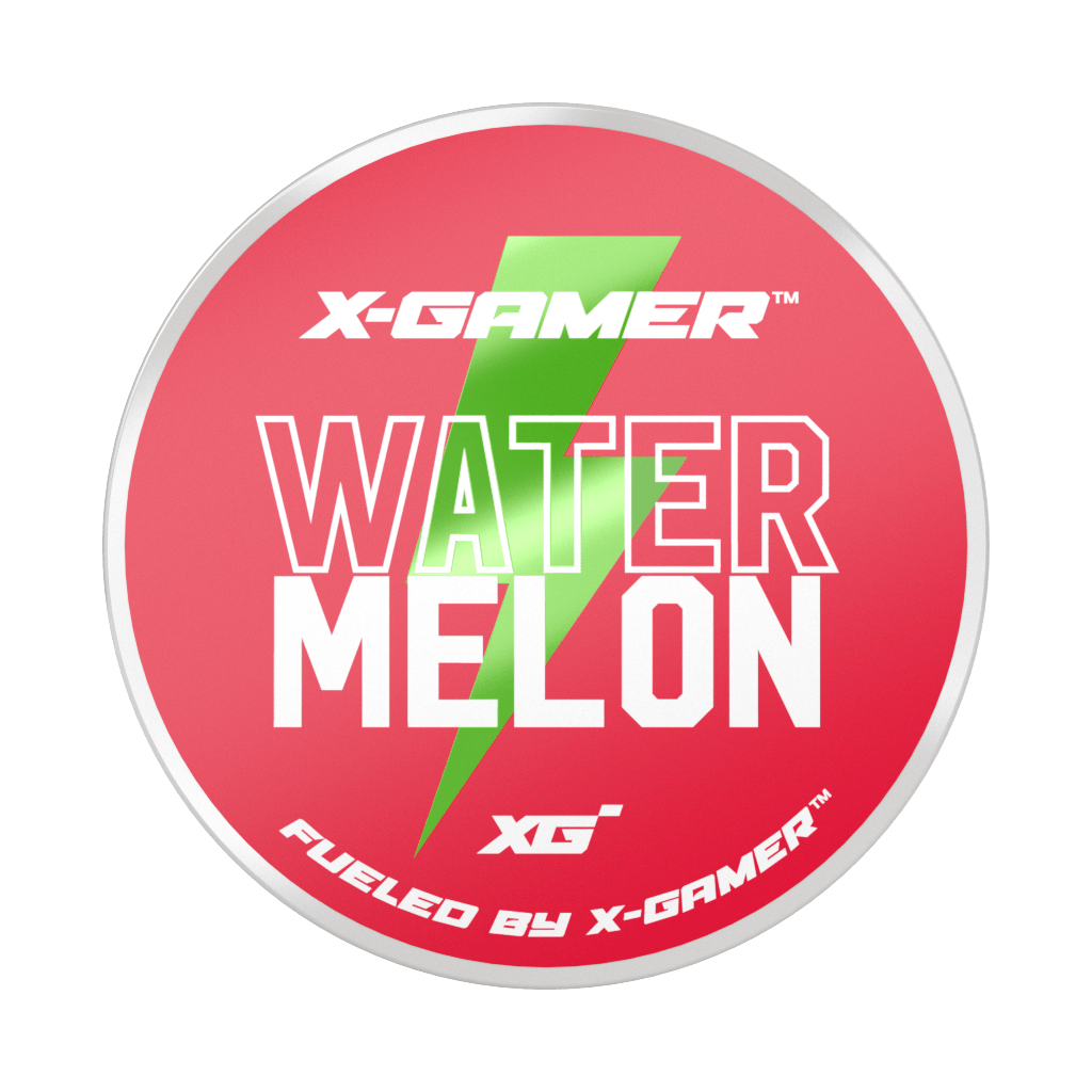 X-Gamer Koffein Snus - Watermelon 50mg Koffein (20 Beutel pro Dose) - Gamingstuff.ch