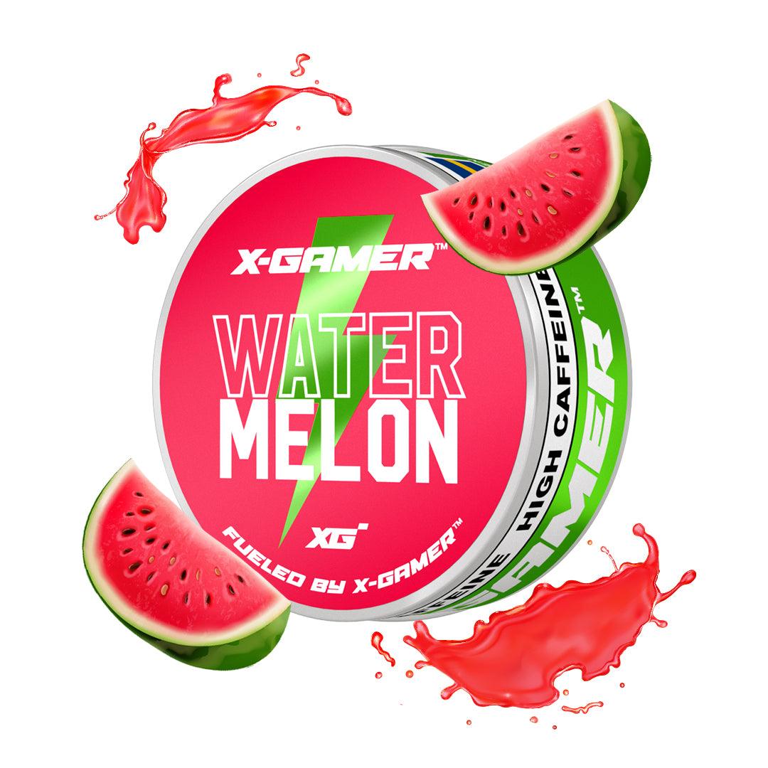 X-Gamer Koffein Snus - Watermelon 50mg Koffein (20 Beutel pro Dose) - Gamingstuff.ch