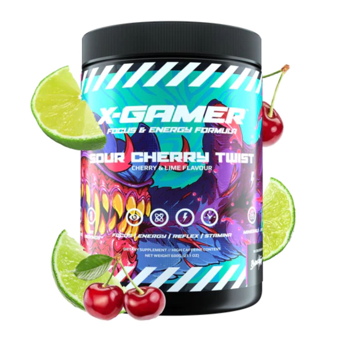Gaming Booster -  Sour Cherry Twist - Kirsche Limetten Flavour