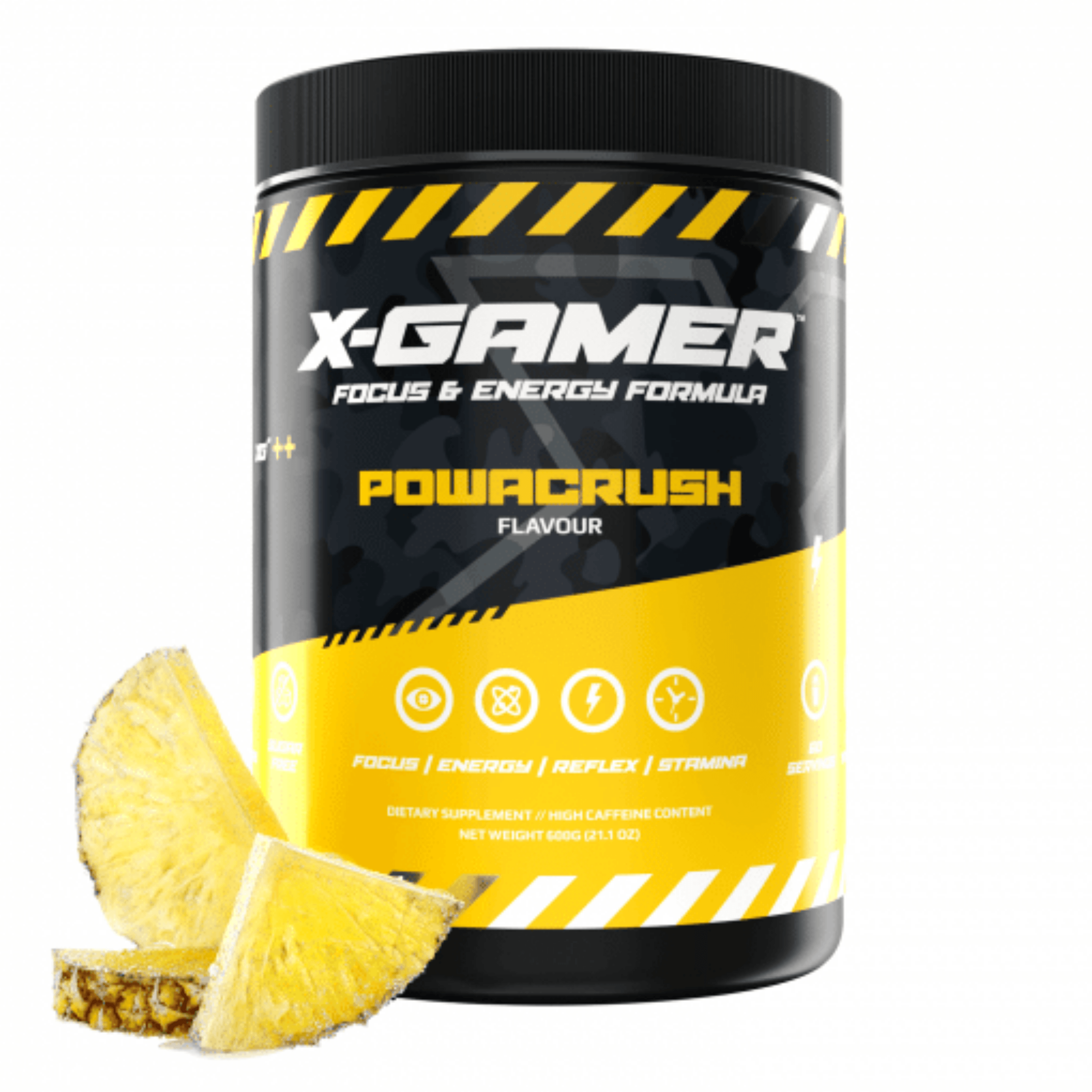 X-Gamer Gaming Booster - Ananas Geschmack - 60 Portionen (600gr) - Gamingstuff.ch