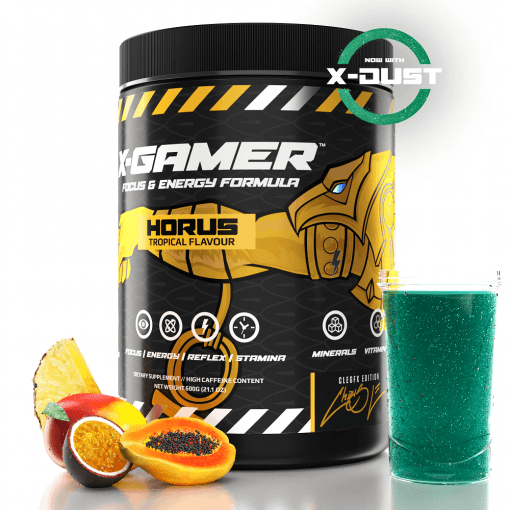 X-Gamer Gaming Booster - HORUS Tropical Geschmack - 60 Portionen (600gr) - Gamingstuff.ch