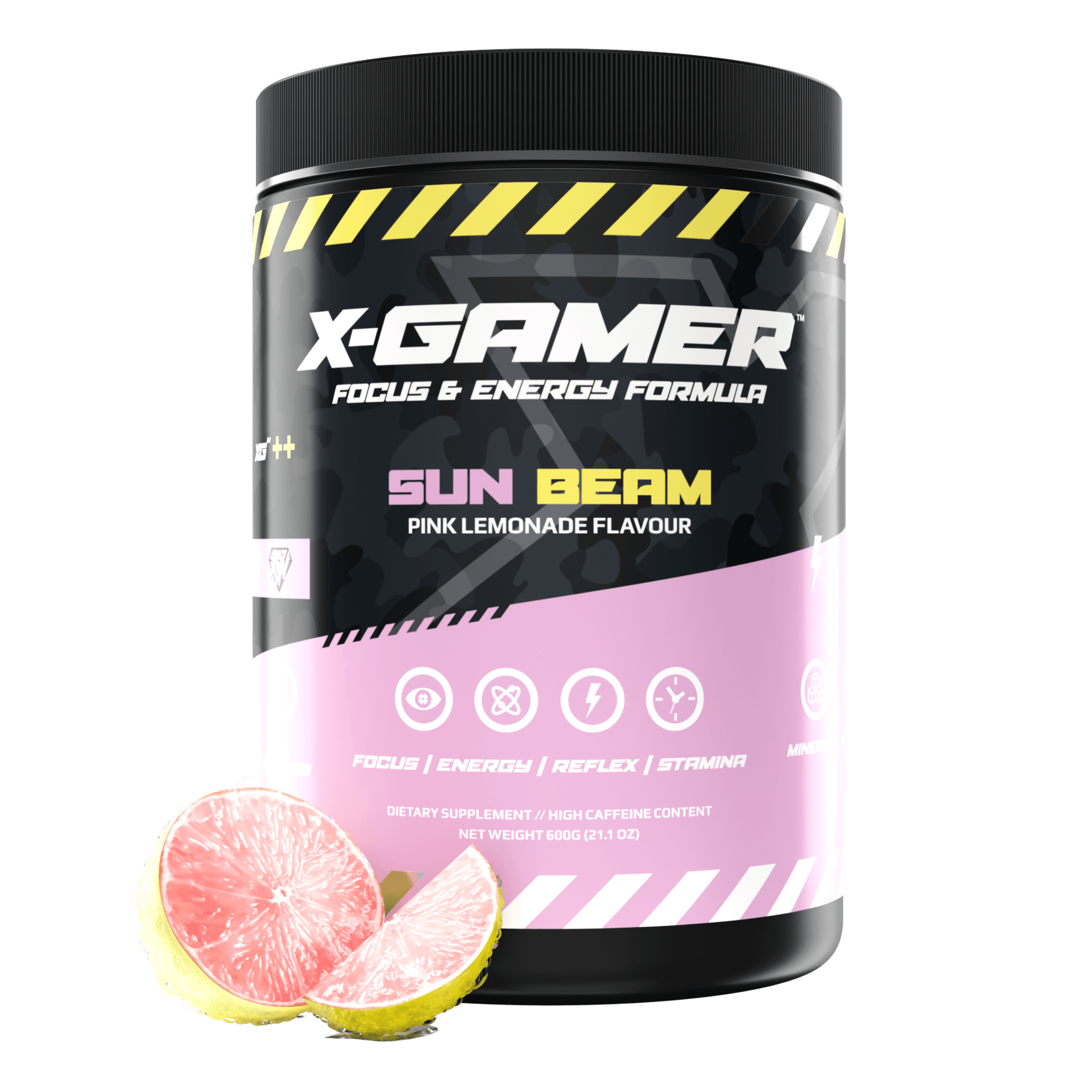 X-Gamer Gaming Booster - Pink Lemonade Geschmack - 60 Portionen (600gr) - Gamingstuff.ch